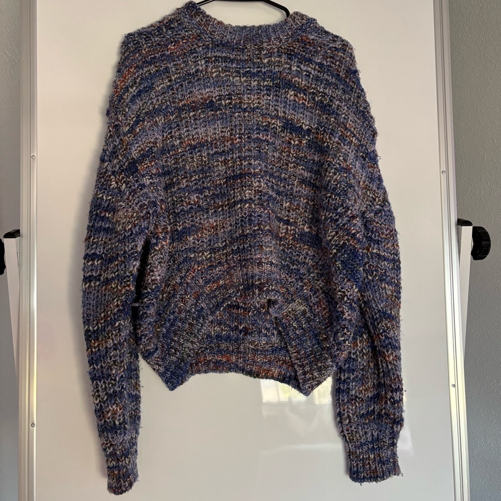 Acne Studios Blue and Orange Crew Neck Sweater